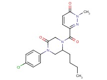 6-{[2-butyl-4-(4-chlorophenyl)-5-oxo-1-piperazinyl]carbonyl}-2-methyl-3(2H)-pyridazinone