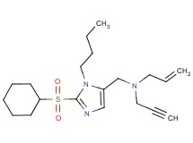 N-{[1-butyl-2-(cyclohexylsulfonyl)-1H-imidazol-5-yl]methyl}-N-2-propyn-1-yl-2-propen-1-amine