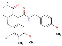 N-(4-methoxybenzyl)-2-[1-(4-methoxy-2,3-dimethylbenzyl)-3-oxo-2-piperazinyl]acetamide