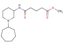 methyl 5-[(1-cycloheptyl-3-piperidinyl)amino]-5-oxopentanoate