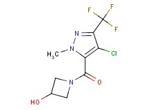 1-{[4-chloro-1-methyl-3-(trifluoromethyl)-1H-pyrazol-5-yl]carbonyl}azetidin-3-ol