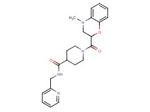 1-[(4-methyl-3,4-dihydro-2H-1,4-benzoxazin-2-yl)carbonyl]-N-(pyridin-2-ylmethyl)piperidine-4-carboxamide