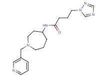N-[1-(3-pyridinylmethyl)-4-azepanyl]-4-(1H-1,2,4-triazol-1-yl)butanamide