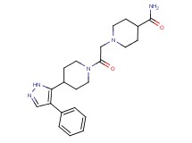 1-{2-oxo-2-[4-(4-phenyl-1H-pyrazol-5-yl)piperidin-1-yl]ethyl}piperidine-4-carboxamide