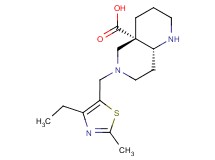 (4aS*,8aR*)-6-[(4-ethyl-2-methyl-1,3-thiazol-5-yl)methyl]octahydro-1,6-naphthyridine-4a(2H)-carboxylic acid