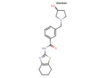 3-{[(3S)-3-hydroxypyrrolidin-1-yl]methyl}-N-(4,5,6,7-tetrahydro-1,3-benzothiazol-2-yl)benzamide