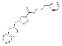 1-(2,3-dihydro-1,4-benzodioxin-2-ylmethyl)-N-(3-phenylpropyl)-1H-1,2,3-triazole-4-carboxamide