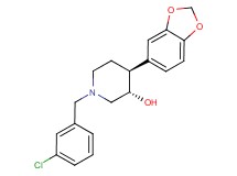 (3S*,4S*)-4-(1,3-benzodioxol-5-yl)-1-(3-chlorobenzyl)piperidin-3-ol