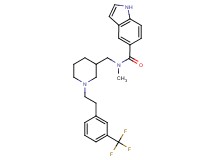 N-methyl-N-[(1-{2-[3-(trifluoromethyl)phenyl]ethyl}-3-piperidinyl)methyl]-1H-indole-5-carboxamide
