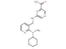 6-[({2-[cyclohexyl(methyl)amino]pyridin-3-yl}methyl)amino]pyrazine-2-carboxamide
