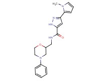 3-(1-methyl-1H-pyrrol-2-yl)-N-[(4-phenyl-2-morpholinyl)methyl]-1H-pyrazole-5-carboxamide