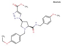 methyl 1-((3S,5S)-1-(4-ethoxybenzyl)-5-{[(4-methoxybenzyl)amino]carbonyl}-3-pyrrolidinyl)-1H-1,2,3-triazole-4-carboxylate