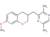 3-[(7-methoxy-3,4-dihydro-2H-chromen-3-yl)methyl]-2,5-dimethylpyrazine