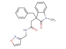 2-(3-benzyl-1-methyl-2-oxo-2,3-dihydro-1H-indol-3-yl)-N-(isoxazol-3-ylmethyl)acetamide