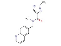 N,2-dimethyl-N-(6-quinolinylmethyl)-1H-imidazole-4-carboxamide bis(trifluoroacetate)