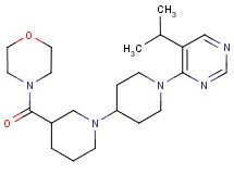 1'-(5-isopropylpyrimidin-4-yl)-3-(morpholin-4-ylcarbonyl)-1,4'-bipiperidine