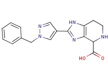 2-(1-benzyl-1H-pyrazol-4-yl)-4,5,6,7-tetrahydro-1H-imidazo[4,5-c]pyridine-4-carboxylic acid dihydrochloride