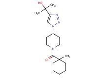 2-(1-{1-[(1-methylcyclohexyl)carbonyl]piperidin-4-yl}-1H-1,2,3-triazol-4-yl)propan-2-ol