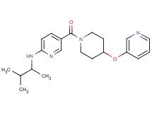 N-(1,2-dimethylpropyl)-5-{[4-(3-pyridinyloxy)-1-piperidinyl]carbonyl}-2-pyridinamine