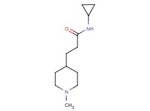 N-cyclopropyl-3-(1-methyl-4-piperidinyl)propanamide