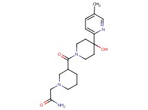 2-(3-{[4-hydroxy-4-(5-methylpyridin-2-yl)piperidin-1-yl]carbonyl}piperidin-1-yl)acetamide