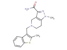 1-methyl-5-[(2-methyl-1-benzothien-3-yl)methyl]-4,5,6,7-tetrahydro-1H-pyrazolo[4,3-c]pyridine-3-carboxamide