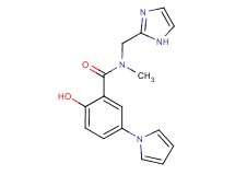 2-hydroxy-N-(1H-imidazol-2-ylmethyl)-N-methyl-5-(1H-pyrrol-1-yl)benzamide