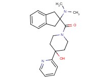 1-{[2-(dimethylamino)-2,3-dihydro-1H-inden-2-yl]carbonyl}-4-(2-pyridinyl)-4-piperidinol