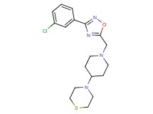 4-(1-{[3-(3-chlorophenyl)-1,2,4-oxadiazol-5-yl]methyl}-4-piperidinyl)thiomorpholine