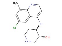 rel-(3R,4R)-4-[(6-chloro-8-methyl-4-quinolinyl)amino]-3-piperidinol dihydrochloride