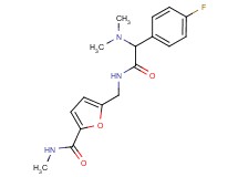5-({[(dimethylamino)(4-fluorophenyl)acetyl]amino}methyl)-N-methyl-2-furamide