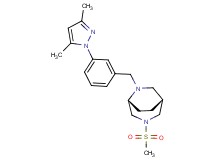(1R*,5R*)-6-[3-(3,5-dimethyl-1H-pyrazol-1-yl)benzyl]-3-(methylsulfonyl)-3,6-diazabicyclo[3.2.2]nonane