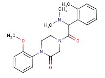 4-[(dimethylamino)(2-methylphenyl)acetyl]-1-(2-methoxyphenyl)-2-piperazinone