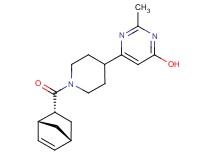 6-{1-[(1R*,2R*,4R*)-bicyclo[2.2.1]hept-5-en-2-ylcarbonyl]-4-piperidinyl}-2-methyl-4-pyrimidinol