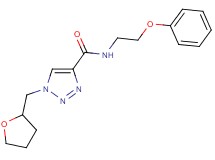 N-(2-phenoxyethyl)-1-(tetrahydro-2-furanylmethyl)-1H-1,2,3-triazole-4-carboxamide