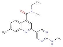 N-ethyl-N,7-dimethyl-2-[2-(methylamino)pyrimidin-5-yl]quinoline-4-carboxamide
