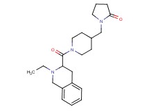 1-({1-[(2-ethyl-1,2,3,4-tetrahydro-3-isoquinolinyl)carbonyl]-4-piperidinyl}methyl)-2-pyrrolidinone