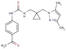 N-(4-acetylphenyl)-N'-({1-[(3,5-dimethyl-1H-pyrazol-1-yl)methyl]cyclopropyl}methyl)urea