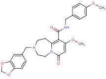 3-(1,3-benzodioxol-5-ylmethyl)-9-methoxy-N-(4-methoxybenzyl)-7-oxo-1,2,3,4,5,7-hexahydropyrido[1,2-d][1,4]diazepine-10-carboxamide