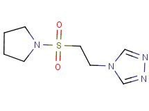 4-[2-(pyrrolidin-1-ylsulfonyl)ethyl]-4H-1,2,4-triazole