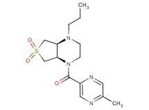(4aS*,7aR*)-1-[(5-methyl-2-pyrazinyl)carbonyl]-4-propyloctahydrothieno[3,4-b]pyrazine 6,6-dioxide