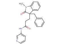 3-(3-benzyl-1-methyl-2-oxo-2,3-dihydro-1H-indol-3-yl)-N-pyridin-3-ylpropanamide