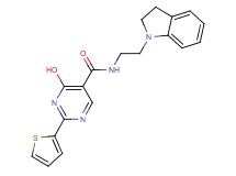 N-[2-(2,3-dihydro-1H-indol-1-yl)ethyl]-4-hydroxy-2-(2-thienyl)pyrimidine-5-carboxamide
