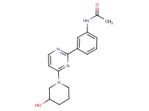 N-{3-[4-(3-hydroxypiperidin-1-yl)pyrimidin-2-yl]phenyl}acetamide