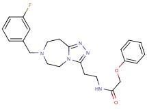 N-{2-[7-(3-fluorobenzyl)-6,7,8,9-tetrahydro-5H-[1,2,4]triazolo[4,3-d][1,4]diazepin-3-yl]ethyl}-2-phenoxyacetamide