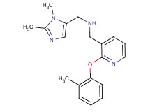 1-(1,2-dimethyl-1H-imidazol-5-yl)-N-{[2-(2-methylphenoxy)-3-pyridinyl]methyl}methanamine