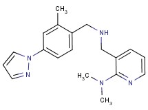 N,N-dimethyl-3-({[2-methyl-4-(1H-pyrazol-1-yl)benzyl]amino}methyl)-2-pyridinamine