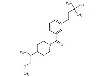 4-(3-{[4-(2-methoxy-1-methylethyl)-1-piperidinyl]carbonyl}phenyl)-2-methyl-2-butanol
