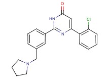 6-(2-chlorophenyl)-2-[3-(pyrrolidin-1-ylmethyl)phenyl]pyrimidin-4(3H)-one