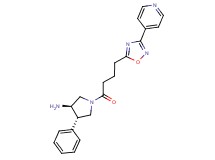 (3R*,4S*)-4-phenyl-1-[4-(3-pyridin-4-yl-1,2,4-oxadiazol-5-yl)butanoyl]pyrrolidin-3-amine